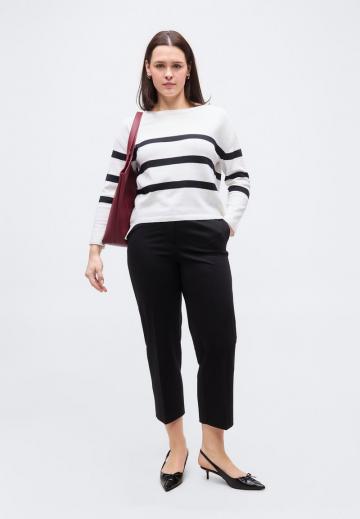 Пуловер в полоску