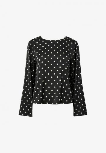Атласная блузка