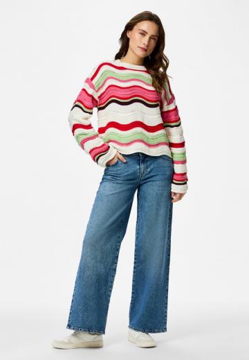 Пуловер в полоску