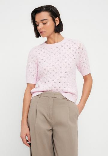 Пуловер с коротким рукавом