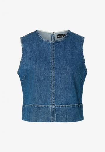 Джинсовая жилетка