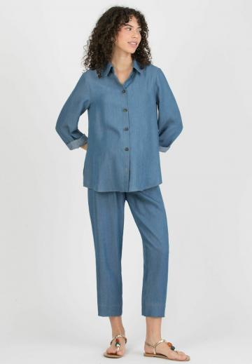 Джинсовая блузка