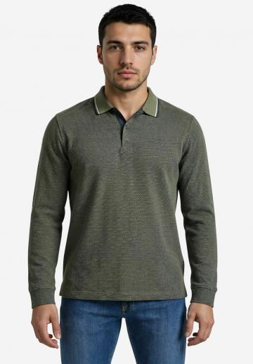 Поло с длинным рукавом