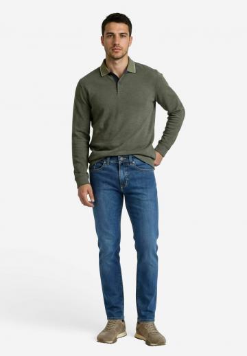 Поло с длинным рукавом