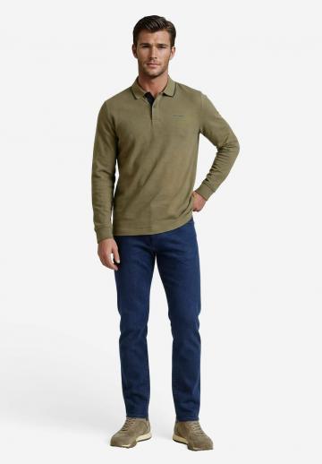 Поло с длинным рукавом