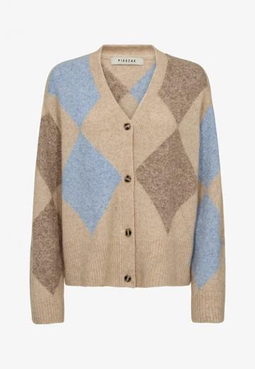 Жаккардовая вязаная кофта