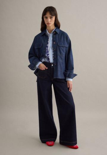 Джинсовая блузка