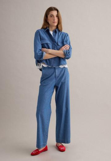 Джинсовая блузка