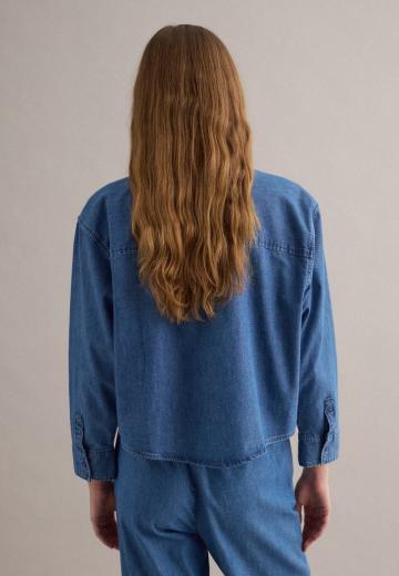Джинсовая блузка