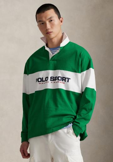 Поло с длинным рукавом