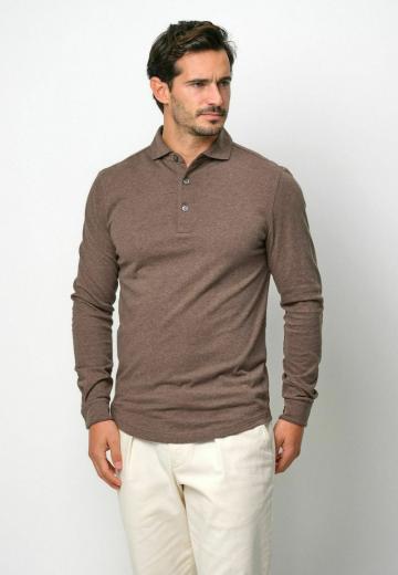 Поло с длинным рукавом