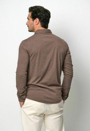 Поло с длинным рукавом