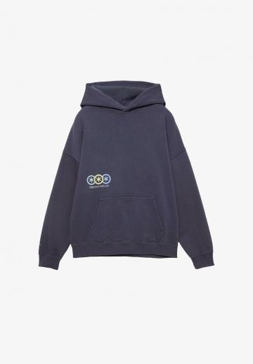 Пуловер с капюшоном