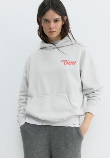 Пуловер с капюшоном