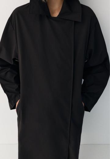 Пальто из искусственной кожи