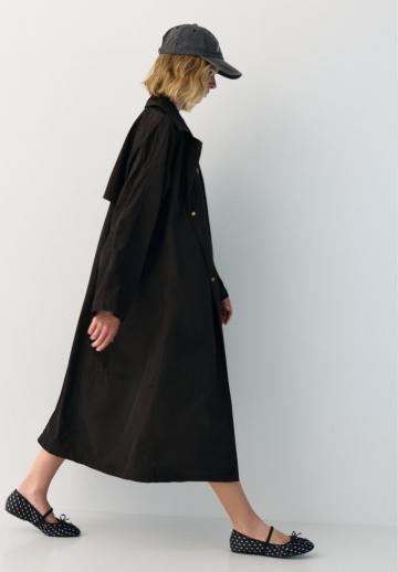 Пальто из искусственной кожи