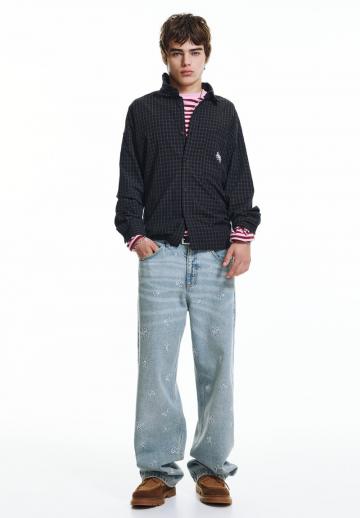 Прямые джинсы