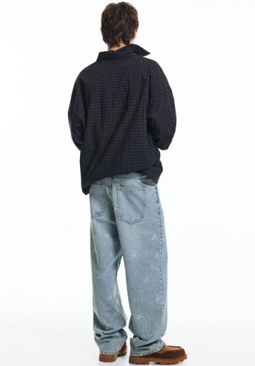 Прямые джинсы