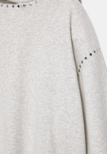 Пуловер с капюшоном