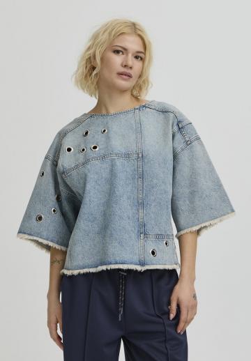 Джинсовая жилетка