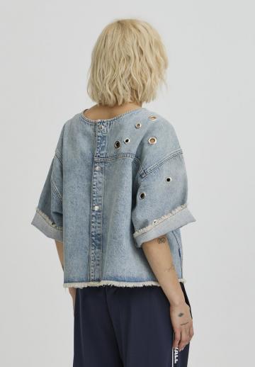 Джинсовая жилетка