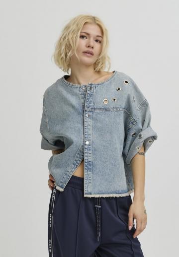 Джинсовая жилетка