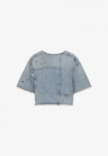 Джинсовая жилетка