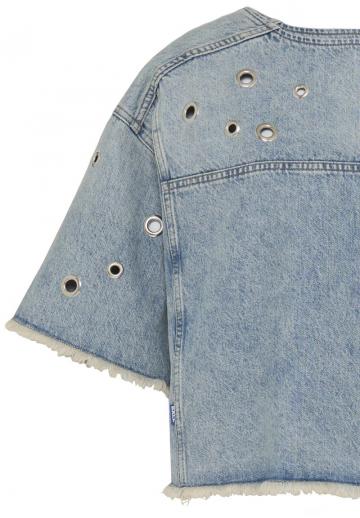 Джинсовая жилетка