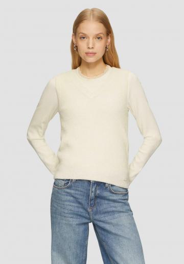 Пуловер без рукавов