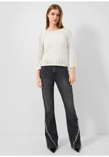 Пуловер с рукавом три четверти