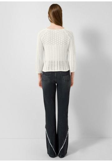 Пуловер с рукавом три четверти