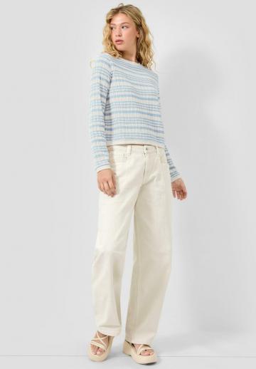 Пуловер в полоску