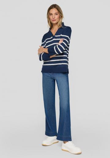 Пуловер с рукавом три четверти