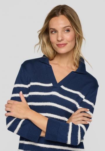 Пуловер с рукавом три четверти