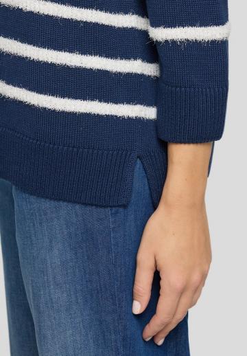 Пуловер с рукавом три четверти