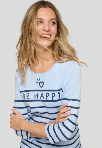 Пуловер с рукавом три четверти