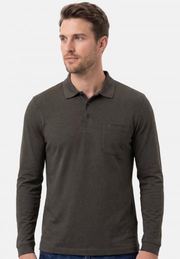Поло с длинным рукавом