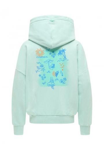 Пуловер с капюшоном