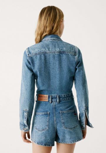 Джинсовый комбинезон