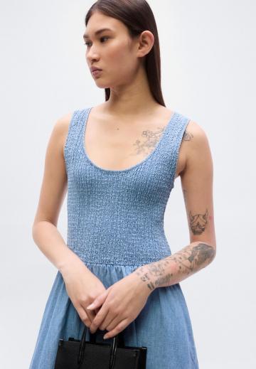 Джинсовое платье