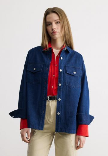 Джинсовая блузка