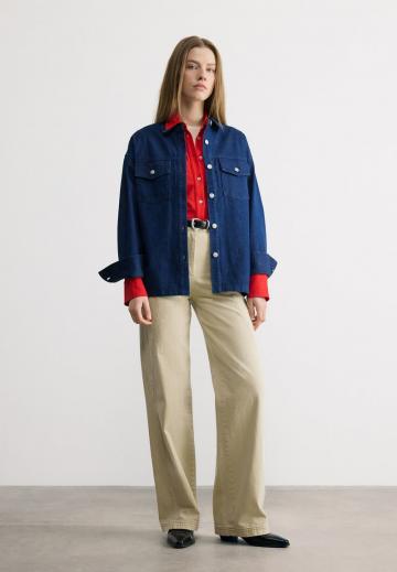 Джинсовая блузка