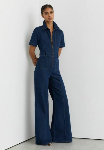 Джинсовый комбинезон