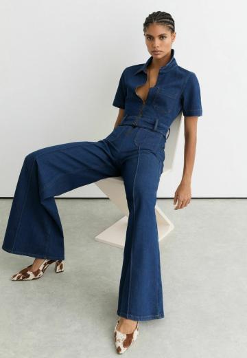 Джинсовый комбинезон