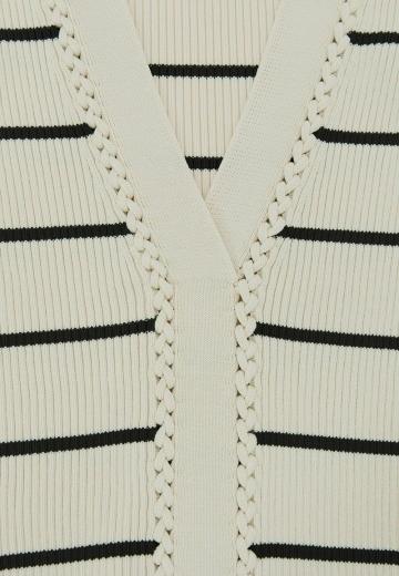 Пуловер в полоску