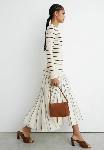 Пуловер в полоску