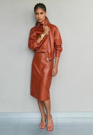 Кожаная юбка