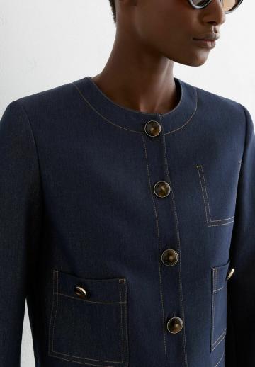 Блейзер с накладными карманами