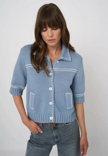 Вязаная кофта