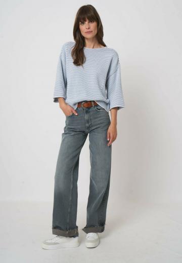 Пуловер с рукавом три четверти